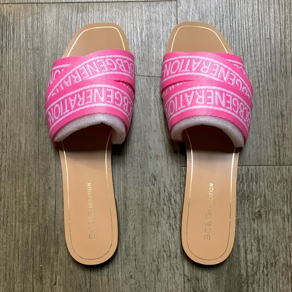BCBGeneration Pink Sandals - Picture 1 of 3